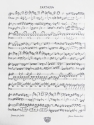 DIVERS/BACH J.S FANTASIA (DO MINEUR) CLAVIER POSTER (CALLIGRAPHIE MUSICALE )