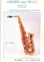 Concerto op.8,3 pour8 saxophones partition et parties