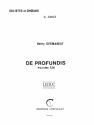 De Profundis Psaume 129 for soli, mixed chorus and bc vocal score (la)