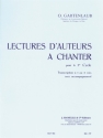 GARTENLAUB LECTURES D'AUTEURS A CHANTER CYCLE 1 (1 OU 2 VOIX) AVEC ACCOMPAGNEMENT