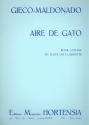 Aire de gato pour guitare et flte (clarinette) partition et partie