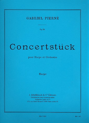 Concertstck op.39 pour harpe et orchestre partie de harpe