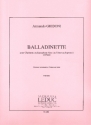 Balladinette pour clarinette (saxophone alto/tnor/soprano) et piano