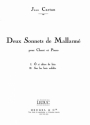 CARTAN 2 SONNETS DE MALLARME VOIX MOYENNE ET PIANO