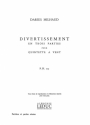 Divertissement en 3 Parties op.299b pour flte, hautbois, clarinette en La, basson et cor an Fa partition et parties