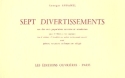 7 Divertissements sur des airs populaires anciens et modernes pour 2 fltes  bec soprano (instruments en ut) (accompagnement ad lib partition