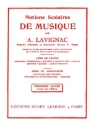 LAVIGNAC Albert Notions scolaires n1 - lve thorie musicale Partition