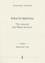 Benda, Franz Tre Concerti per Flauto Traverso Studienpartitur