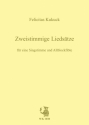 Kukuck, Felicitas Zweistimmige Volksliedstze fr eine Singstimme und Altblockflte