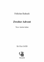 Kukuck, Felicitas Zweiter Advent - Adventslied fr Chor SATB a cappella