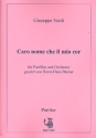 Caro nome che il mio cor aus Rigoletto fr Panflte und Orchester Partitur