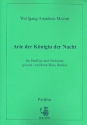 Arie der Knigin der Nacht aus Die Zauberflte fr Panflte und Orchester Partitur