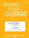 Tristesse op.10 no.3 pour guitare