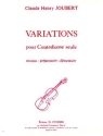 JOUBERT Claude-Henry Variations contrebasse seule Partition