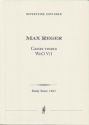 Reger, Max Castra vetera WoO V/1 (mit deutschem Libretto) Studienpartitur