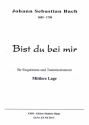 Bist du bei mir fr Gesang (mittel) und Tasteninstrument