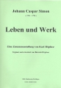 Johann Caspar Simon - Leben und Werk