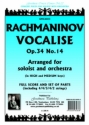 Rachmaninov Vocalise Solo+Orchestra Pack Orchestra