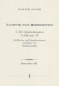 Konzert C-Dur op.15 Nr.1 fr Klavier und Streichorchester Studienpartitur