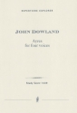 Dowland, John Ayres for four voices song Studienpartitur