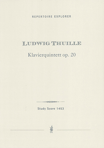 Quintett op.20 fr 2 Violinen, Viola, Violoncello und Klavier Studienpartitur und Stimmen