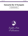 Concerto for Trumpet and Strings for 3 trumpets and bass clef instrument score and parts