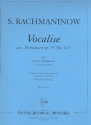 Vocalise op.34,14 fr Violine und Klavier