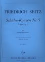 Schlerkonzert D-Dur Nr.5 op.7 fr Violine und Klavier