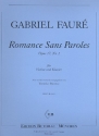 Romance sans paroles op.17,1 fr Violine und Klavier