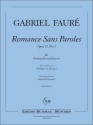 Faure, Gabriele Romance sans Paroles op. 17/3 Violoncello Klavier