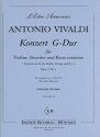 Vivaldi Antonio Konzert G-Dur op 3/3 Stimmensatz -  Violine und Streichorchester