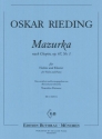 Rieding, Oskar Mazurka nach Chopin op 67/3 Violine und Klavier