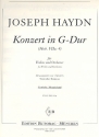 Konzert G-Dur Hob.VII:4 fr Violine und Orchester Cembalo