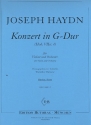 Konzert G-Dur Hob.VIIa:4 fr Violine und Orchester Partitur