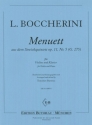 Menuett aus dem Streichquintett op 11, Nr. 5 G275 fr Violine und Klavier