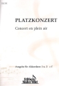 Platzkonzert Band 1 fr 2 Akkordeons Spielpartitur,  Archivkopie