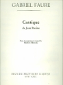 Cantique de Jean Racine for treble chorus and piano harp accompaniment