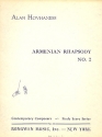 Armenian Rhapsody no.2 for string orchestra study score