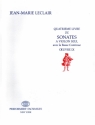 Quatrieme Livre de Sonates pour le violon et Bc partition