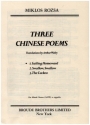 3 Chinese Poems op.35 - Sailing Homeward for mixed chorus a cappella vocal score (en)