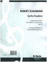 6 Studien in kanonischer Form op.56 fr Violine, Violoncello und Klavier Partitur und Stimmen