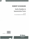 6 Studien in kanonischer Form op.56 fr 2 Klaviere 2 Stimmen