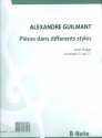 Pices dans differents styles  vol.3 op.17 pour orgue