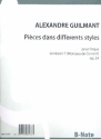 Pices dans differents styles op.24 fr Orgel