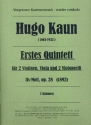 Quintett fis-Moll Nr.1 op.28 fr 2 Violinen, Viola und 2 Violoncelli Stimmen