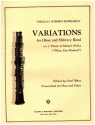 Variations on a Theme by Glinka for oboe and military band piano reduction with solo oboe part