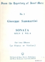 Sonata op.1 no.6 for 2 oboes score