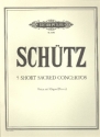 Schtz, H. / Bea: Oberdoerffer, H. 5 short sacred con..., Org, Ge., Orgel (Klav., GH. Schuetz Concertos Sacred