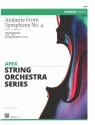 Andante From Symphony no.4 for string orchestra score and parts