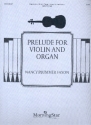 Prelude for violin and organ